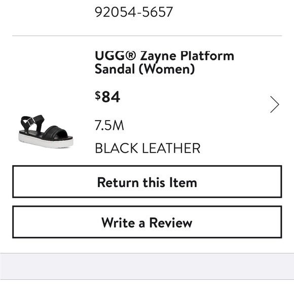 Ugg Zaby’s black platform sandals - Picture 7 of 7